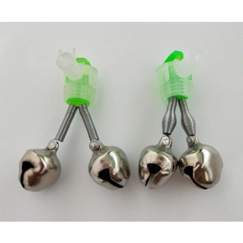 Screw rivet fishing bell tinplate double end clip bell anti off night fishing alarm double fishing gear bell
