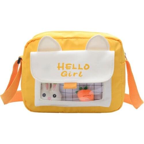 Sister Oblique Satchel Girl Single Cosmetic Shoulder Bag Small Fresh Lovely Strap Crossbody Purses Childrens Kids for Handbags