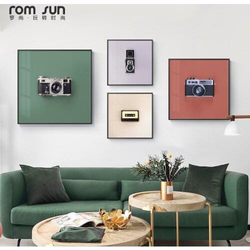 Modern Camera fan Photographer Canvas Painting Poster and Print nordic Wall Art square Picture For Living Room Bedroom home deco