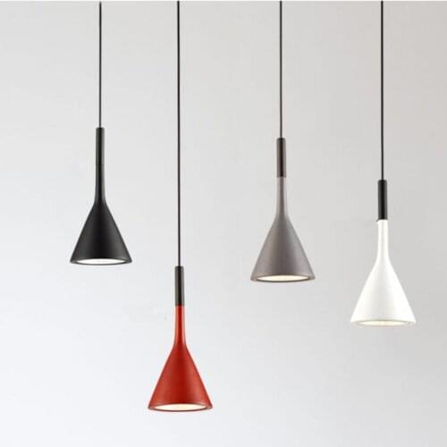 Modern single head restaurant Chandelier led lamps Fashion multi color chandeliers E14 bulb Chandelier lighting led lustre lamps