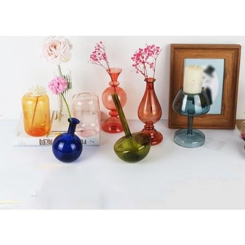 Glass Vases Desktop Decoration Decorative Vase Balcony Decor Hydroponic Nordic Table Vase