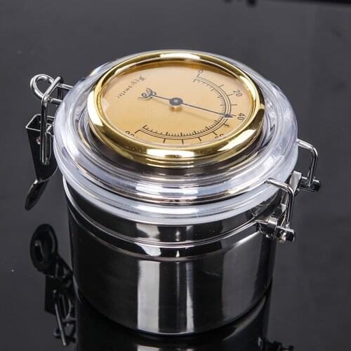 Tobacco moisturizing canister with hygrometer moisturizing tobacco box moisturizing tube cigar moisturizing cigarette box