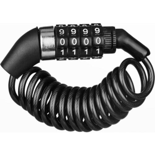 Bicycle Portable Steel Cable Lock Helmet Lock Safety Lock Password Rope Lock Wire Lock Mountain Bike Backpack Lock