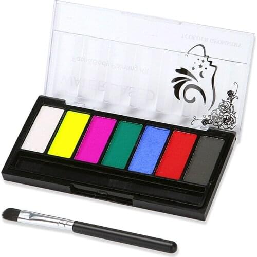 7 color water soluble body color paint Halloween face color DIY facial painting easy to stick to the skin