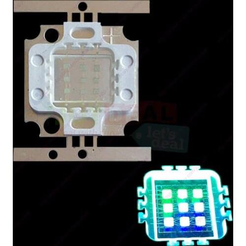 10W Cyan 490NM 4xGREEN 5xRoyal blue Hybrid High Power Multichip LED Intergrated Light Source for Aquarium