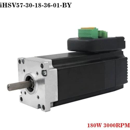 New Arrival 36V 180W Integrated AC Servo Motor iHSV57-30-18-36 Servomotor Driver 3000rpm 0.6Nm
