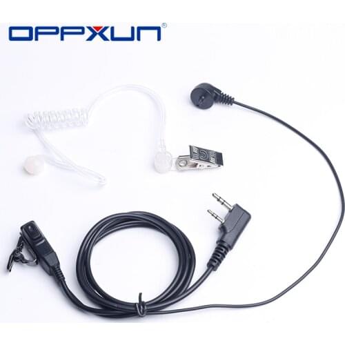 Walkie Talkie PTT Mic Earpiece for Kenwood BaoFeng UV-5R Accessories BF-888s UV-82 TG-UV2 Plus Acoustic Headset Air Tube UV-5RA