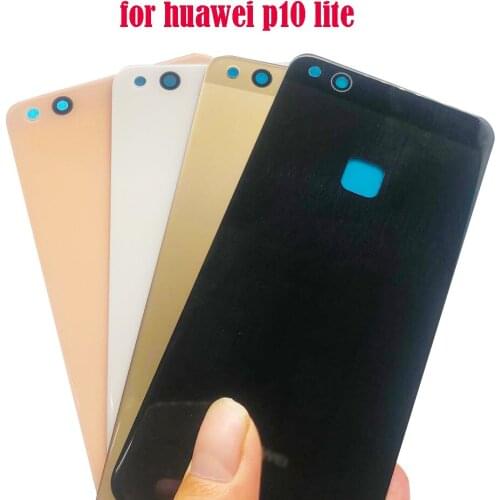 Battery Back Cover For Huawei P10 Lite Nova Lite Door Case For HUAWEI P10 Lite Housing Replacement Back Camera Glass Lens Case
