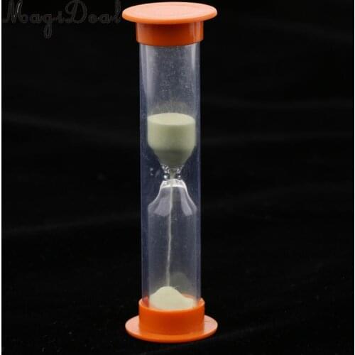 1 Minute Plastic Sand Timer with Orange Frame Party Props Glow in The Dark