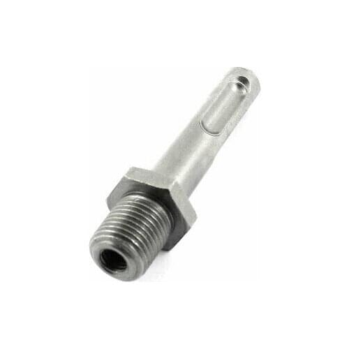 1pc 1/2" Thread Hex Nut Shank Electric Drill Chuck Adapter Gray