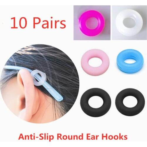 10 Pairs of Anti-Slip Ear Hooks Glasses Temple Tips Sleeve Eyeglasses Retainers