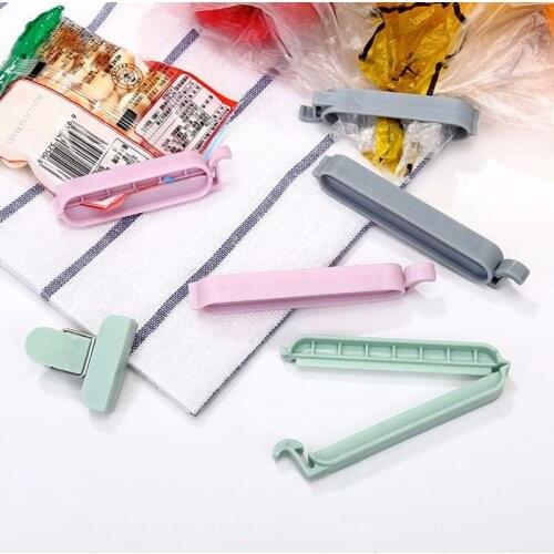 12Pcs/set Plastic Bag Sealer Snack Fresh Food Storage Bag Clips Kitchen Tool Accessories Mini Vacuum Sealing Clamp Food Clip