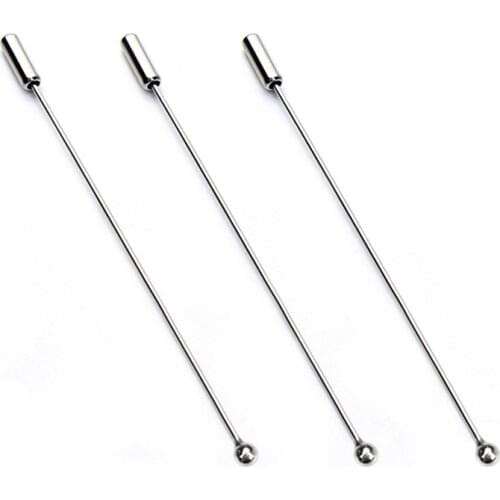 20pcs Length 90mm Rhodium Color Copper Brooch Pins Hat Pin for Women Mens Brooches DIY Jewelry Findings DIY Accessories F5255