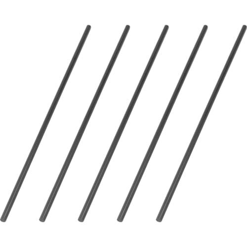 5 Pieces Carbon Fiber Round Rods Airplane Model Materials DIY Accs 3x200mm