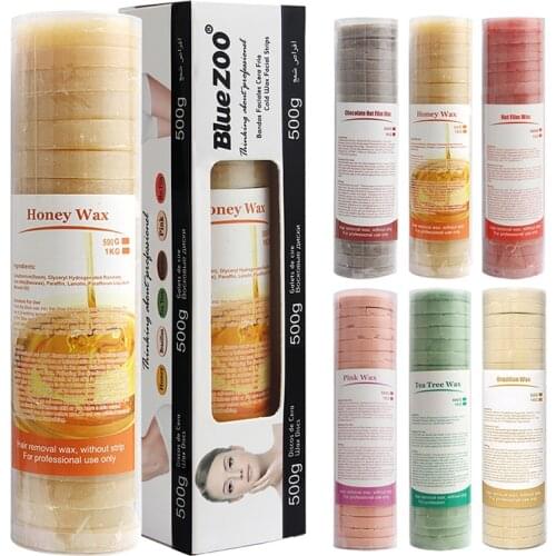 500g Painless Depilatory Wax No Strip Hot Film Hard Brazilian Wax Body Hair Removal Cream For Women Men TSLM2