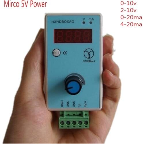 DC 5V Adjustable Current Voltage Analog Simulator 0-10V 2-10V 0-20mA 4-20mA Signal Generator Signal Sources