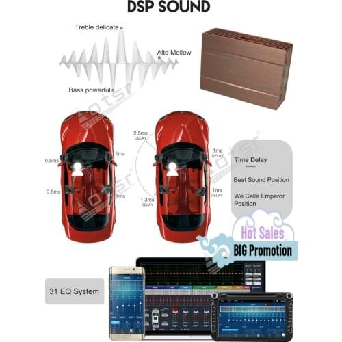 Car Digital DSP Signal Processor Amplifier High Resolution Audio Play DSP Processor Amplifier for Speakers by APP Tuning