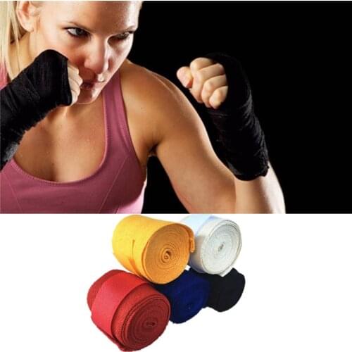 2021 Cotton 2.5m Boxing Bandages Tied Hands With Fighting Hand Straps Wraps Wrist Guard Sports Safety For Thai Boxing Hot