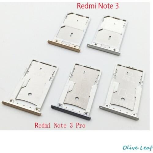 Sim Tray Holder For xiaomi Redmi Note 3/ Redmi Note 3 Pro Sim Card Reader Tray Socket Slot Holder Replacement