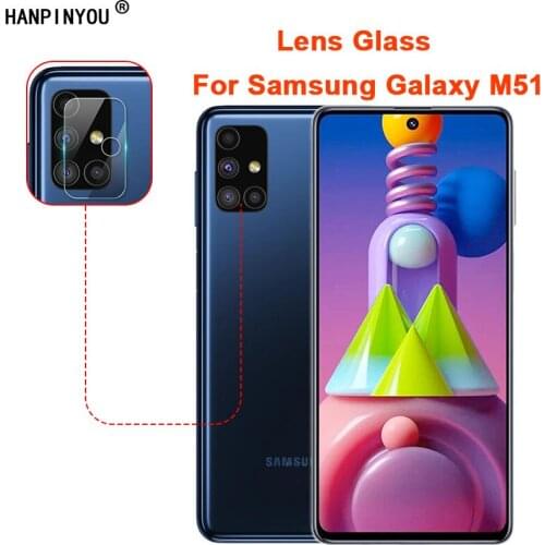 For Samsung Galaxy M51 6.7" Clear Ultra Slim Back Camera Lens Protector Rear Camera Lens Cover Tempered Glass Protection Film
