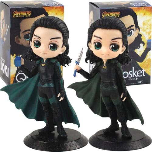 16cm Q Posket Avengers Infinity War Loki Q Version PVC Action Figure Collection Model Toys Doll