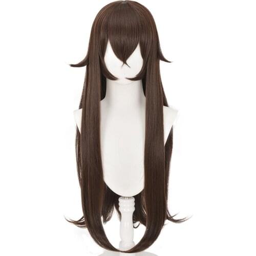 Genshin Impact Amber Cosplay Wig Heat Resistant Synthetic Hair Carnival Halloween Party Props