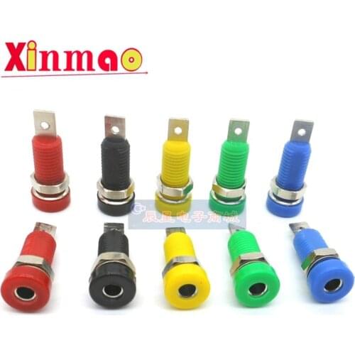 5PCS 4mm banana socket safety panel socket hole 8mm pure copper wiring terminal terminal terminal banana plug base