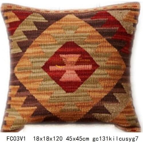 Kilim Cushion Decorative Fleece Pillow Personalised Cushion Cover Square Pillow Cover Cushion Case Toss Pillow