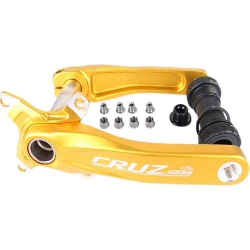 CRUZBIKE Bike Crank Arm Set 170mm Sprocket with Bottom Bracket and Chainring Bolts MTB BMX Road Bike