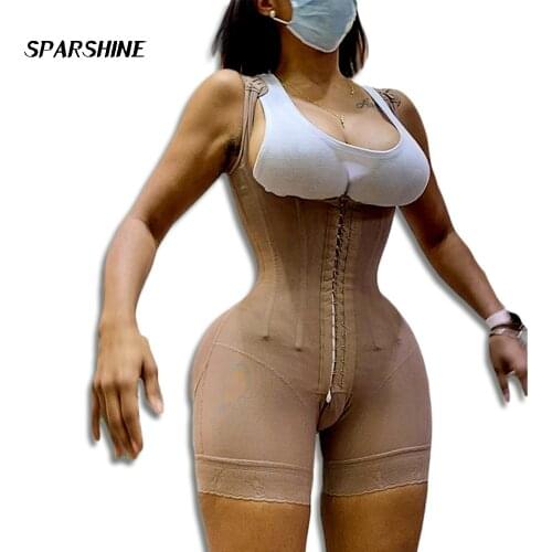 High Compression Skims Fajas Colombianas Originales Shapewear Hook Eye Closure Tummy Control Thigh Trimmer Bodyshaper