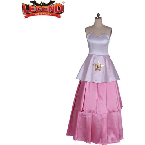 Cosplay legend Steven Universe Cosplay Costume Rose Quartz Maxi Fancy Pink Dress Adult Halloween Party Costume Custom Made H001