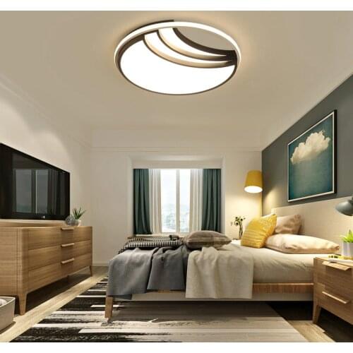 Creative Metal Iron Ring Bed Room Led Lamp Kitchen Modern Ceiling Light With Remote Control Bedroom Light Lamp Ceiling Lighting
