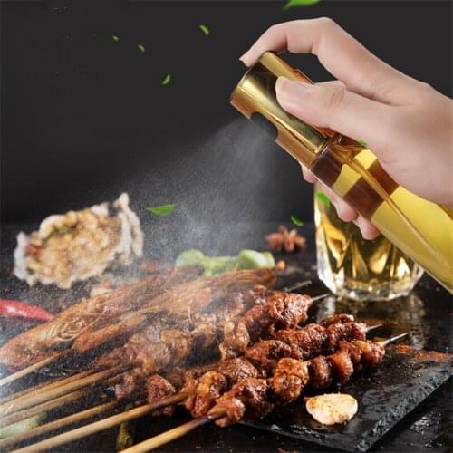 Kitchen Set Oil Dispenser Barbecue Glass Mixing Condiment Bottle Vinegar Soy Sauce Spray Oiler Seasoning Condiment Bottle