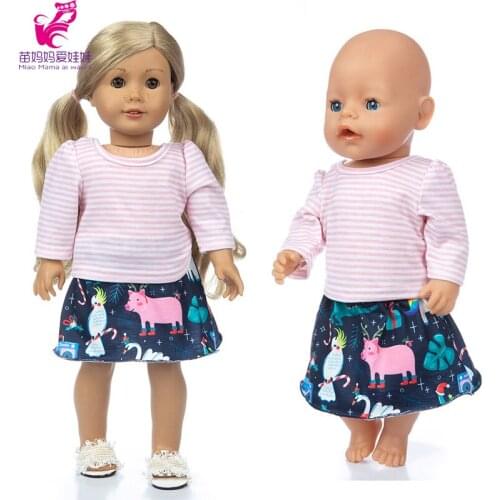 43cm Baby new born Doll boy clothes 18 inch american og girl doll clothes set