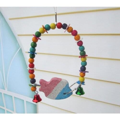 A05 Pet parrot bird toy bird supplies swivel ladder ladder chew toy parrot swing bar ladder elevated station