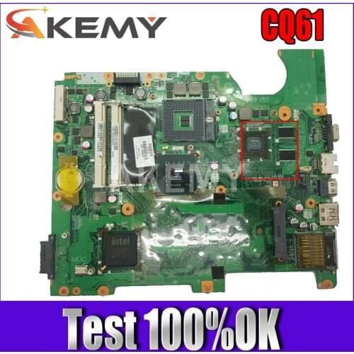 Akemy DA00P6MB6D0 517837-001 Laptop Motherboard For HP Compaq CQ61 G61 MAIN BOARD DDR2 G103M Video card Free CPU