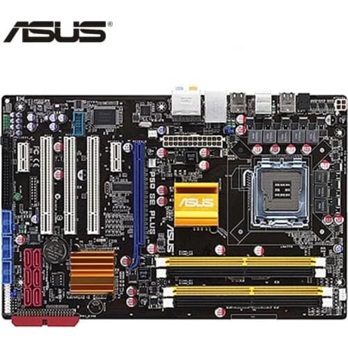 ASUS P5Q SE Plus Motherboard LGA 775 DDR2 16GB For Intel P45 P5Q SE Plus Desktop Mainboard Systemboard SATA II PCI-E X16 Used