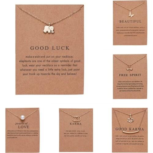 Fashion Animal Necklace Elephant Dragonfly Butterfly Flower Necklaces Vintage Necklace Pendant Charm Women Friend Gift