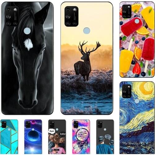 Fashion Bumper Cute Case For Wiko View 5 Plus View5 Case Soft Silicone Cat Horse Flower Cover Back Shell