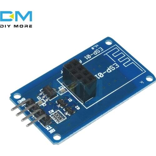 ESP8266 ESP-01 ESP01 Serial WiFi Wireless Adapter Module 3.3V 5V Compatible Serial Board For Arduino R3 Microcontroller One