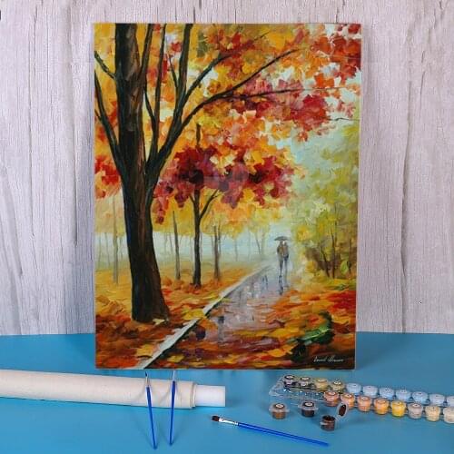 Autumn Mood Paint By Numbers Package Acrylic Paints 50*70 Canvas Pictures Home Decoration Children Wall Art Handiwork Drawing