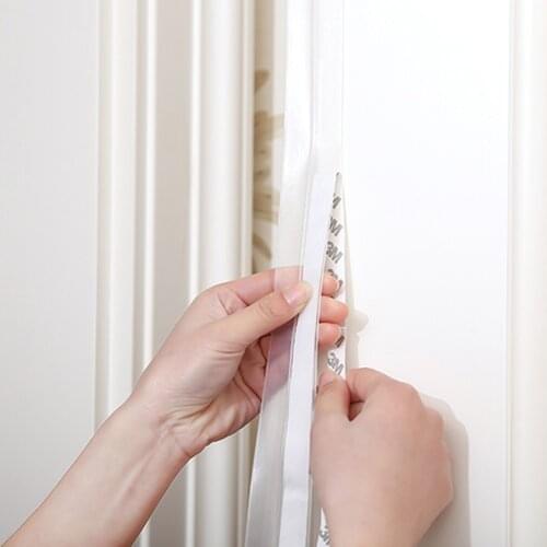 1m 5m Door Bottom Strip Weather Stripping Self Adhesive Silicone Sealing Tape Weather Stripping Door Seal Strip Self Adhesive