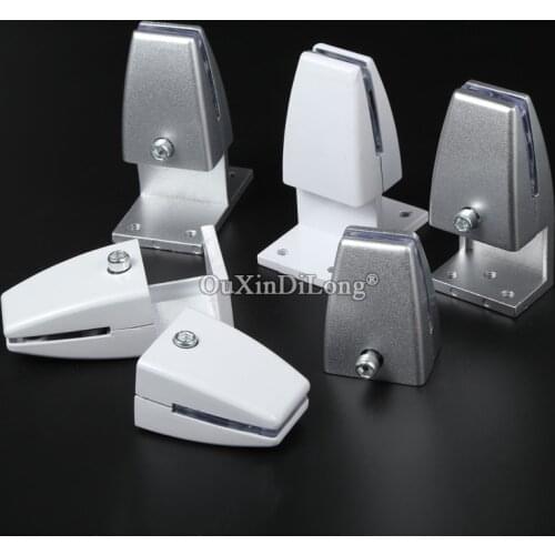 DHL Shipping 100PCS Office Hardware Desk Desktop Glass Baffle Vertical Screen Clip Holder Fastener For 10-15mm Thickness JF1684