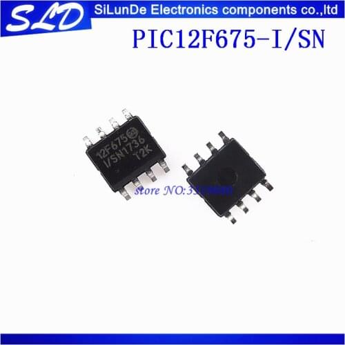 PIC12F675-I/SN SOP-8 PIC12F675 SOP 12F675-I/SN SMD 12F675 50pcs/lot Free Shipping