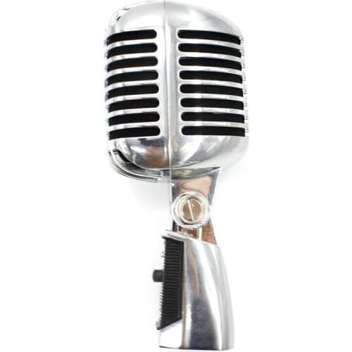 Professional Wired Vintage Classic Microphone Good Quality Dynamic Moving Coil Mike Deluxe Metal Vocal Old Style Ktv Mic Mike