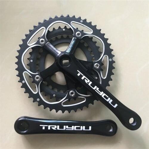 Road Bicycle Crankset 130-74 BCD 50/39/30T Triple Speed Chainwheel 3/32" Tooth Thickness Folding Bike Chainring Crank 175mm