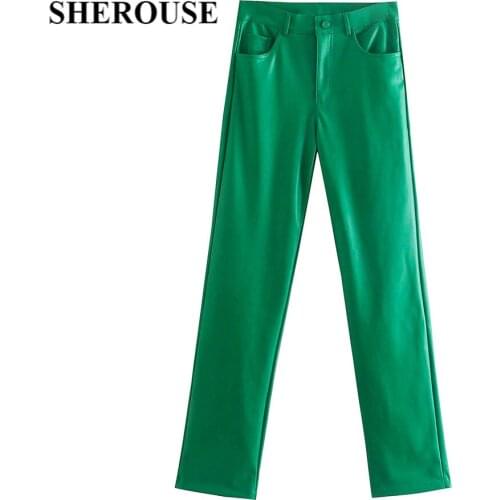 Женские прямые брюки Sherouse China At AliExpress