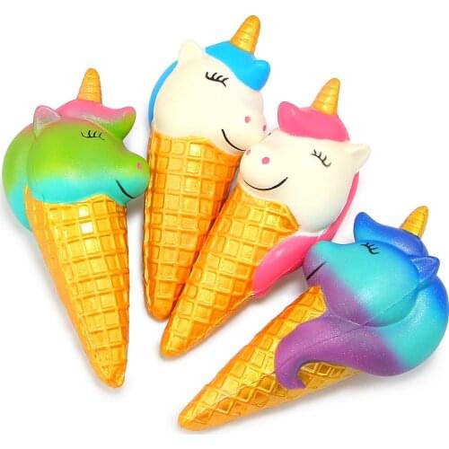 2020 New Toys Funny Unicorn Squish Ice Cream Slow Rising Squishies Toy Squishes Stress Relief for Kids Drop Shipping