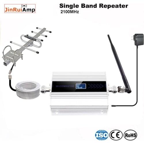3G Mobile Cell Phones Signal Repeater Booster Amplifier UMTS 2100MHz (Band 1) Yagi Antenna Set for 3G Voice and Data