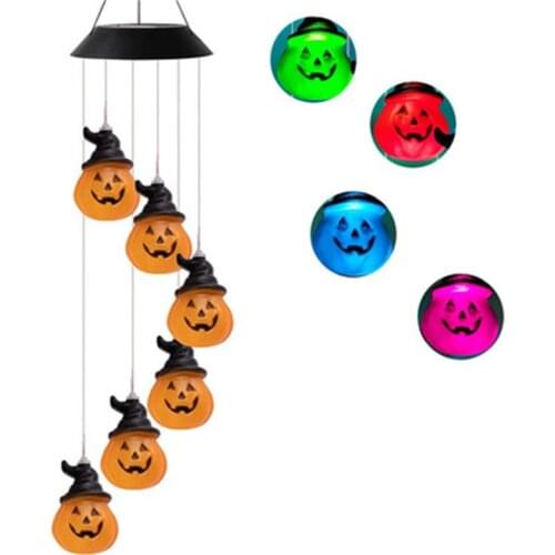 Solar Wind Chimes Light Control Luminous Garden Lights Solar Charging Decorative Lights LED Chandelier Valentines Gift THB5190